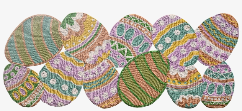 Eggs Table Runner - Easter Beaded Table Runners, transparent png