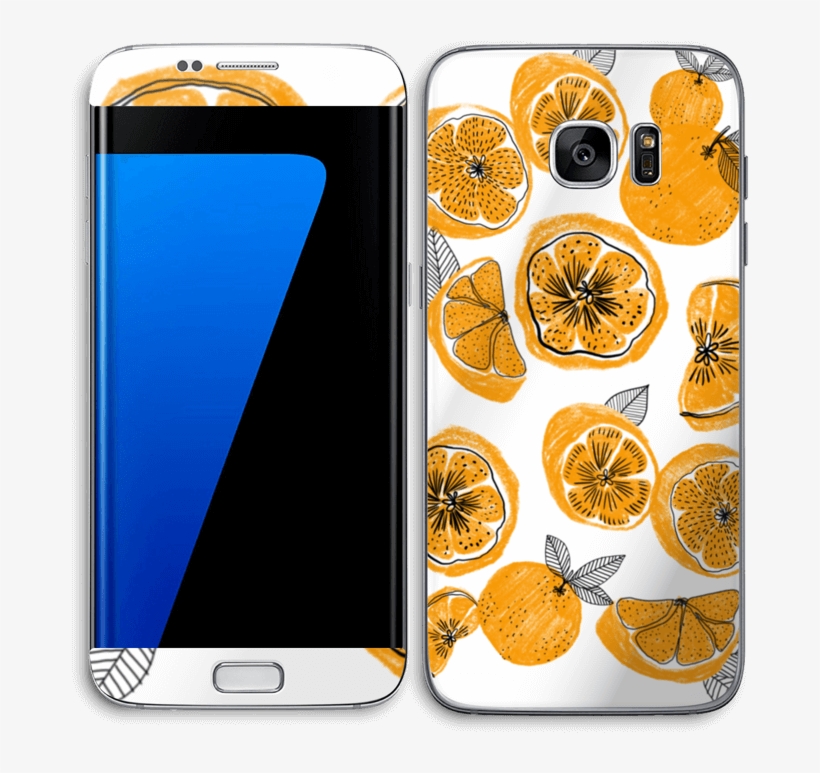 Oranges Skin Galaxy S7 Edge - Smartphone, transparent png
