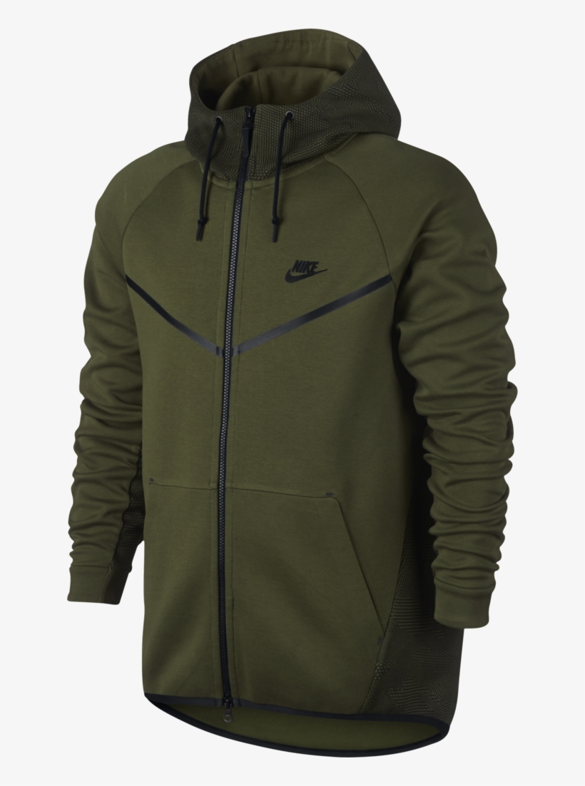 Nike Sportswear Tech Fleece Windrunner Hoodie 'legion - Nike Tech Hoodie Green, transparent png
