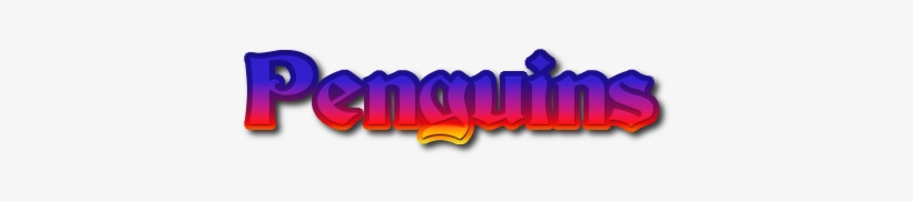 Penguins Logo Big - Graphic Design, transparent png