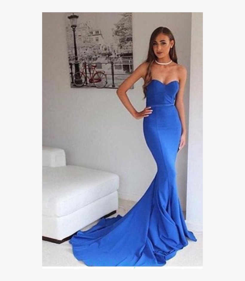 Long Evening Gowns Sexy Prom Dress Royal Blue Mermaid - Off The Shoulder Prom Dresses 2019 Mermaid, transparent png