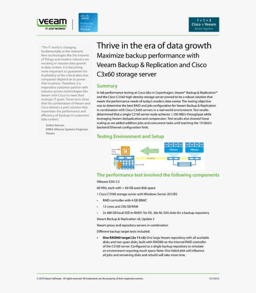 Thrive In The Era Of Data Growth - Veeam Software, transparent png