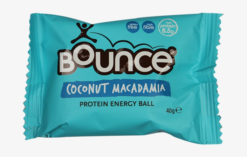 Bounce Coconut Macadamia Protein Energy Ball - Bounce Bites Cacao Peanut Crunch 30g, transparent png