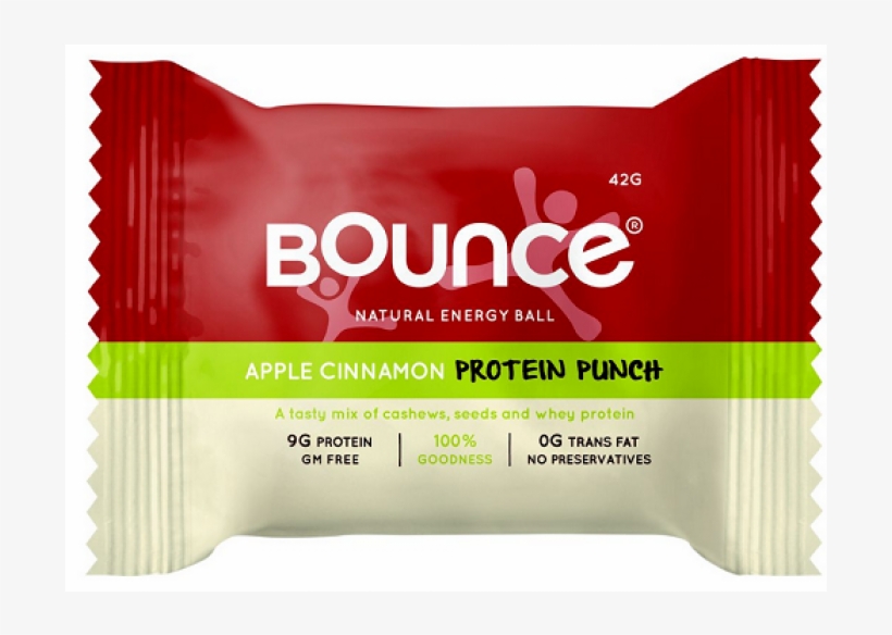 Bounce Apple Cinnamon Energy Balls 42gx40 - Bounce Protein Balls 42g, transparent png
