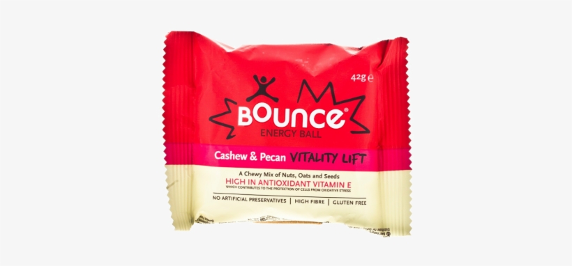 Bounce Energy Cashew And Pecan Vitality Lift Ball 42g - Bounce Cashew & Pecan Vitality Lift 42g, transparent png