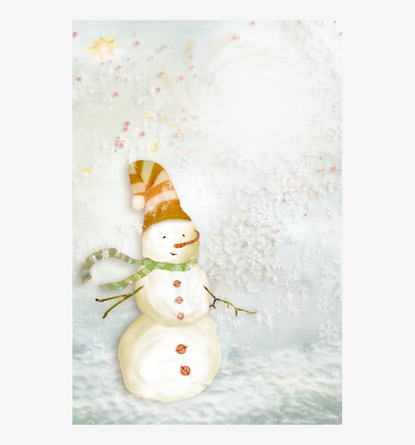 Cadre Png Bonhomme De Neige, Hiver - Snowman, transparent png