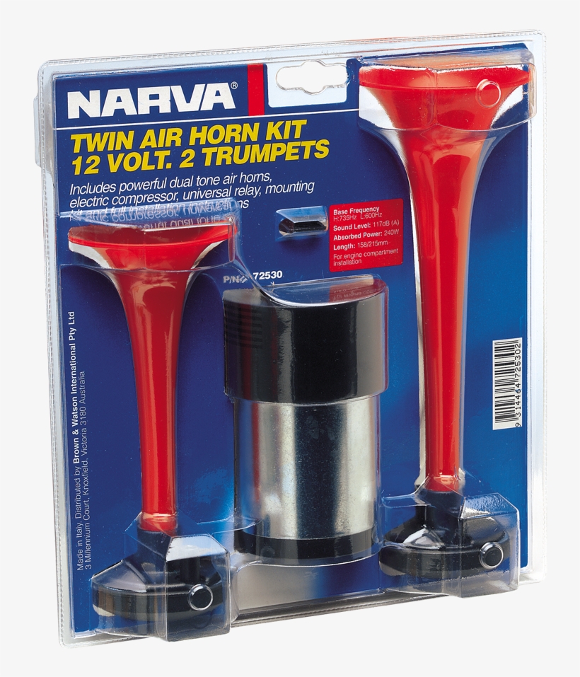 12 Volt Twin Air Horn Kit - Air Horn, transparent png