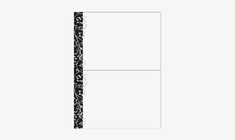 Elegant Vine Small Label Stickers - Monochrome, transparent png