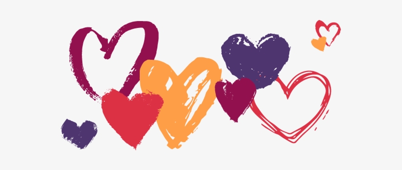 Hand-drawn Hearts In Various Colours - Leben,lieben,leiden (ltd.gatefold/red Vinyl) Lp, transparent png