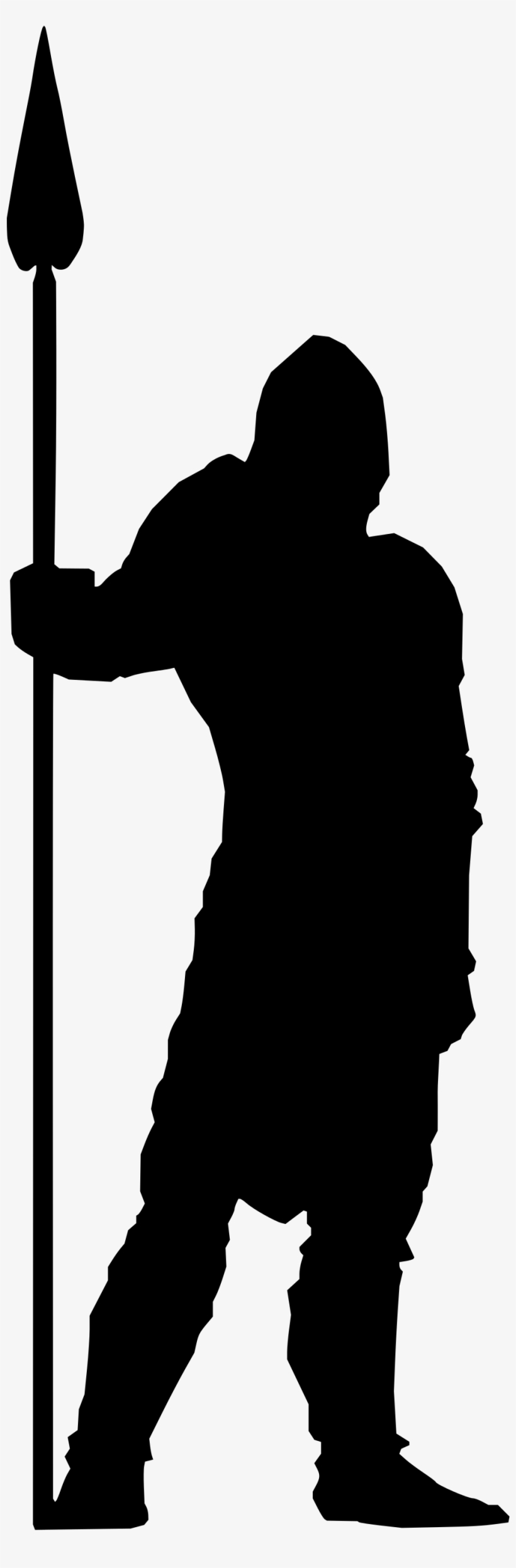 Silhouette At Getdrawings Com Free For Personal - Medieval Soldier Silhouette Png, transparent png