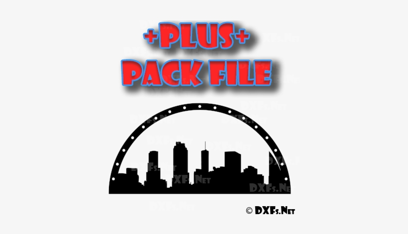 Dxf272-p Cityscape Building Half Circle Silhouette - Half Circle Design Cnc, transparent png