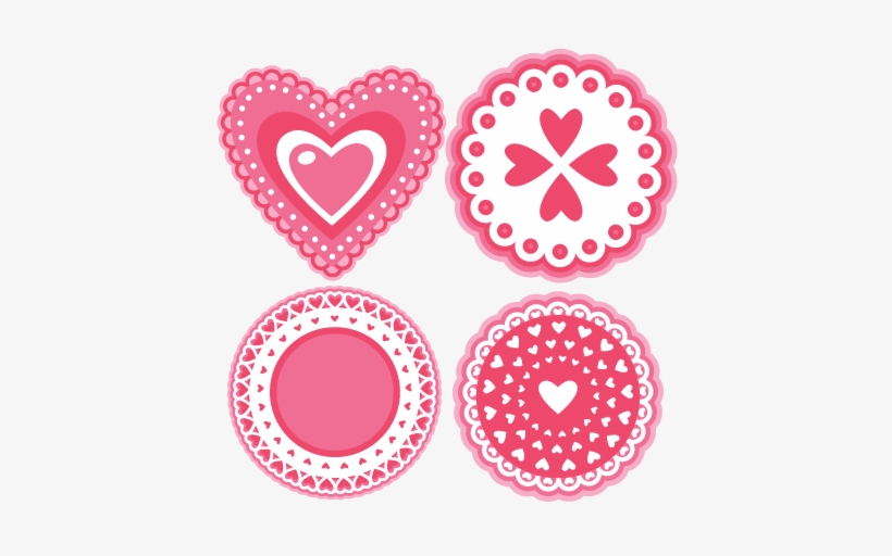 Valentine Layered Doilies Svg Cutting Files Doily Svg - Radio Button Checked White Png, transparent png