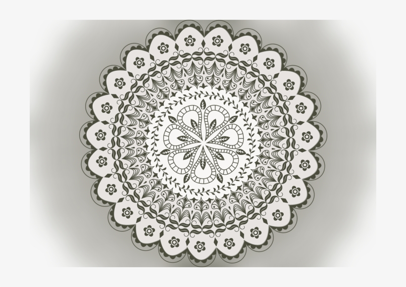 Color Palette Ideas From Doily Black And White Circle - Mandala Wall Calendar, transparent png