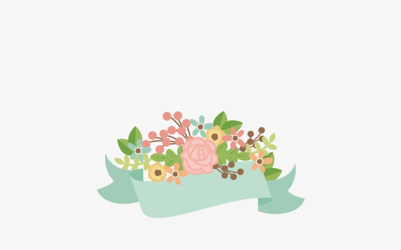 Flower Clipart Banner - Free Flower Banner Png, transparent png