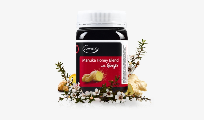 Manuka Honey Blend With Ginger 500g - Comvita Manuka Honey Blend With Lemon 250g, transparent png