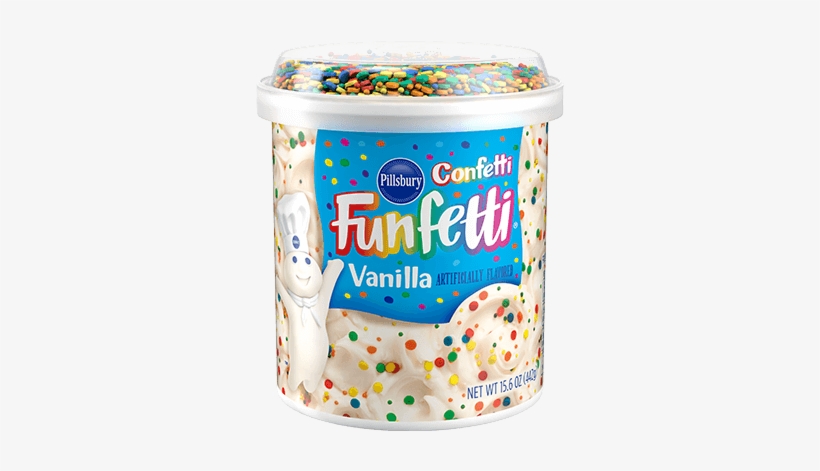 Confetti™ Funfetti® Vanilla Flavored Frosting - Funfetti Frosting, transparent png