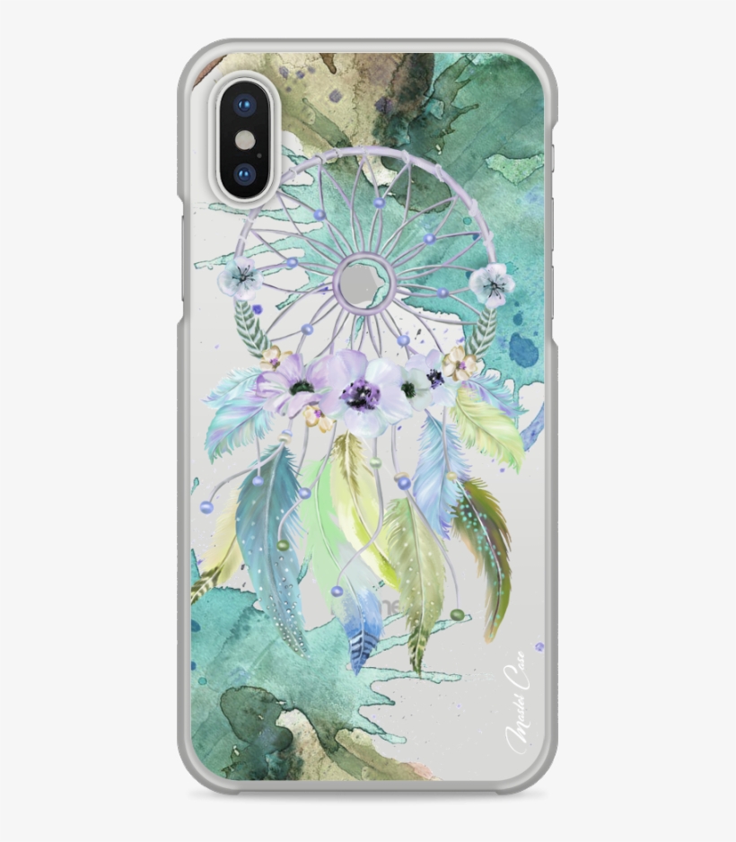 Coque Iphone X Green Watercolor Floral Dreamcatcher - Iphone 7, transparent png
