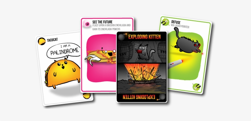 The Card Game For People Who Are Into Kittens, Explosions, - Exploding Kittens Game, transparent png