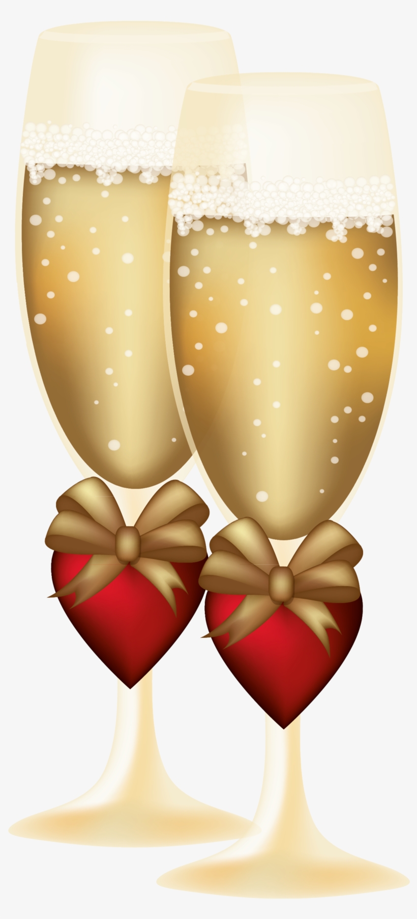 Wedding Photos - Transparent Background Wedding Champagne Glasses, transparent png