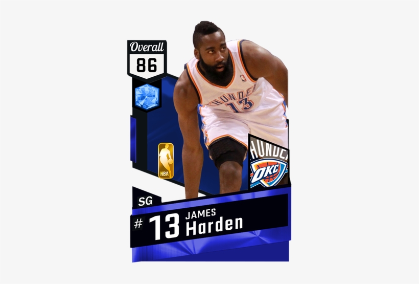 James Harden Sapphire Card - Lebron James Lakers Card, transparent png