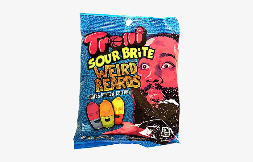 Trolli Sour Brite Weird Beards Gummi Candy James Harden - James Harden Trolli Beards, transparent png