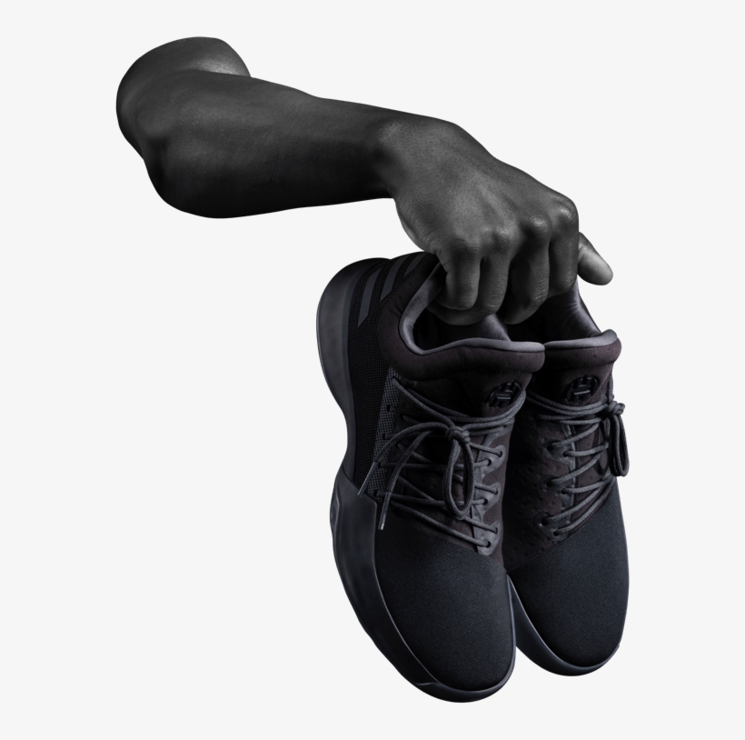 Harden's Boot - Adidas James Harden 1 Black, transparent png