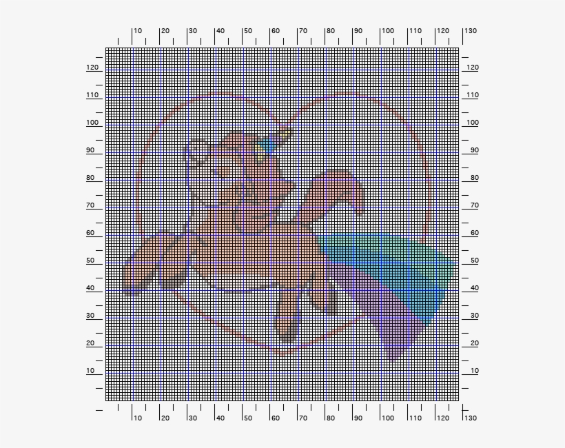 I Can Print This Off With My Stitches And Rows Numbered - Plot, transparent png