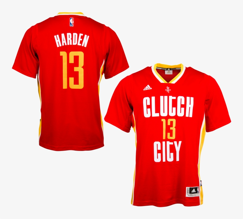 Adidas Houston Rockets James Harden "clutch City" Swingman - Houston Rockets Jersey Shirt, transparent png