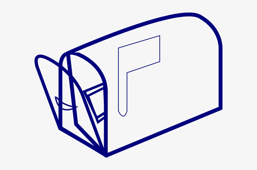 Blue Clear Mailbox Svg Clip Arts 600 X 464 Px, transparent png