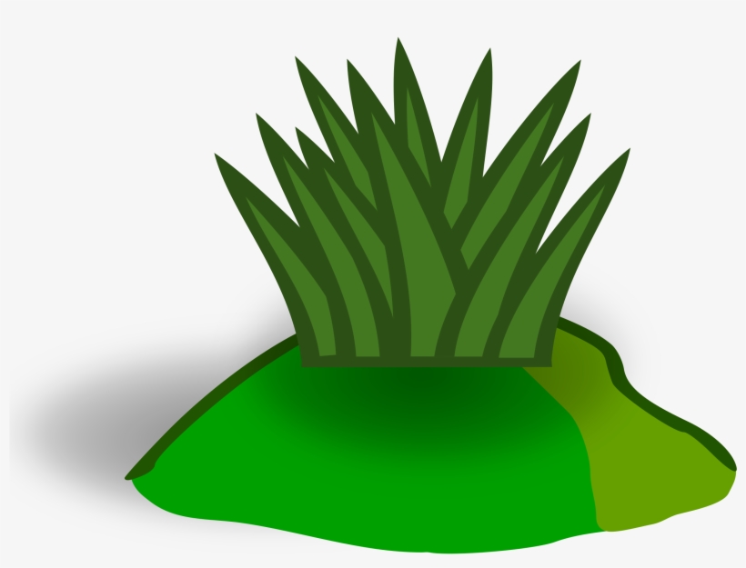 Setting Clipart Grassy Hill - Green Bush Clip Art, transparent png
