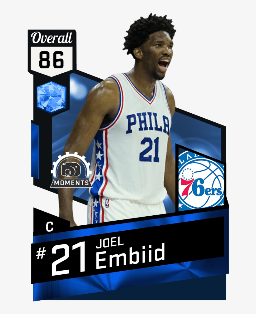 New Cards - Joel Embiid Nba 2k17, transparent png