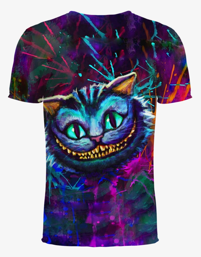 Cheshire Cat Alice In Wonderland 3d T-shirt - Modern Alice In Wonderland Art Cheshire Cat, transparent png