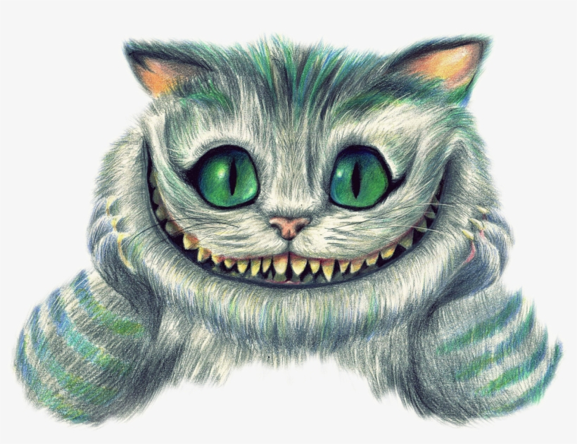 Report Abuse - Mad Hatter Cheshire Cat, transparent png