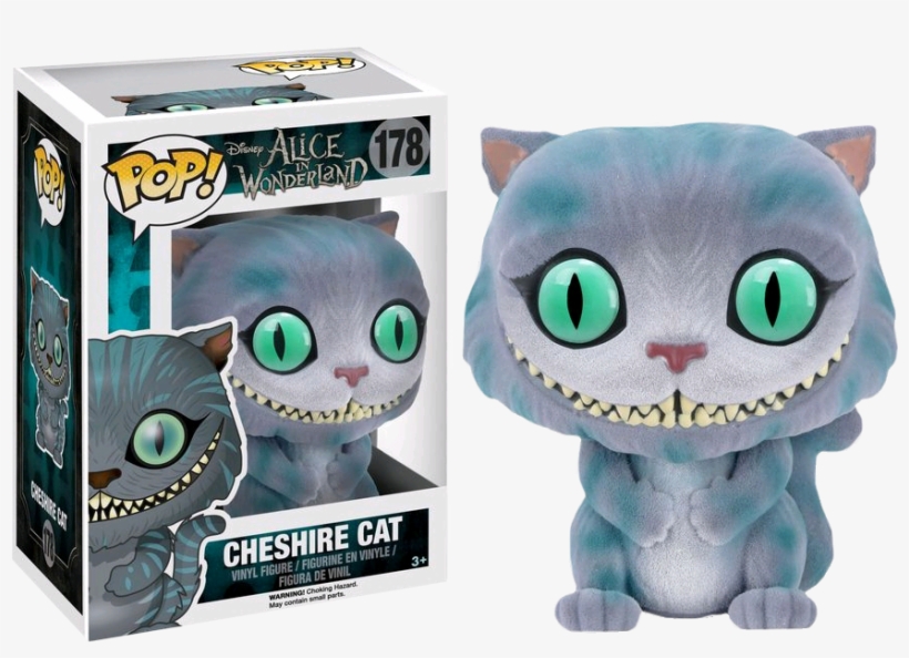 Alice - Alice In Wonderland Flocked Cheshire Cat Pop! Vinyl, transparent png
