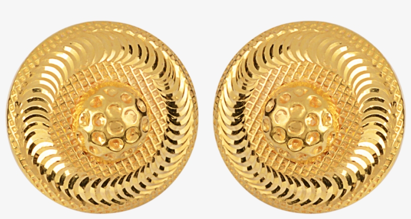 Orra Gold Stud Earring, transparent png