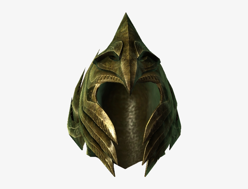 Elven Helmet Of Eminent Archery Skyrim Wiki - Elder Scroll Helmet Png, transparent png