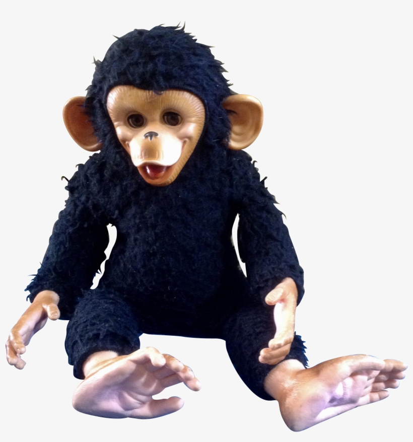 Vintage Gund Rubber Face Monkey Sleeping Eyes Life, transparent png