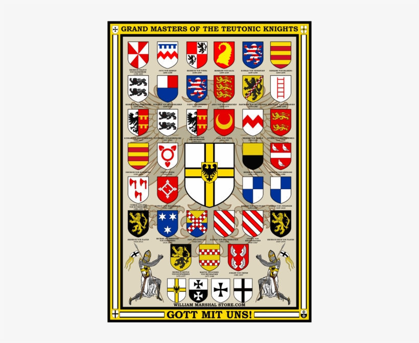 13×19 Historical Posters By William Marshal Store - Teutonic Order Masters Coat Of Arms, transparent png
