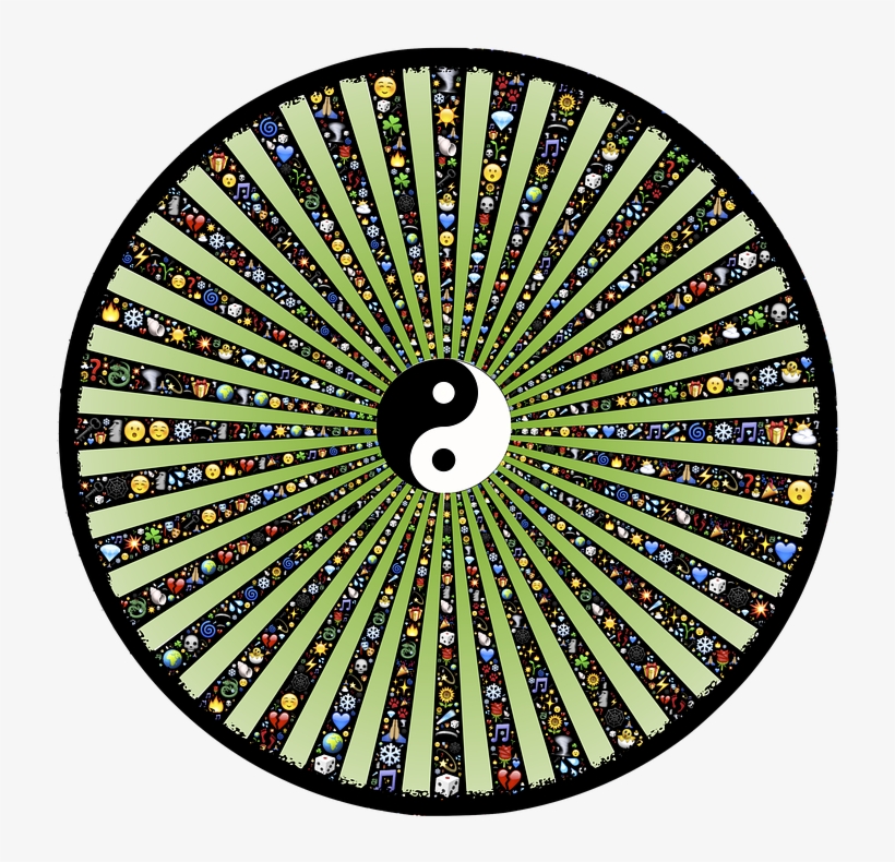 Wheel, Spoke, Rays, Radiate, Tunnel, Tao, Emoji, Icons Hopi Basket