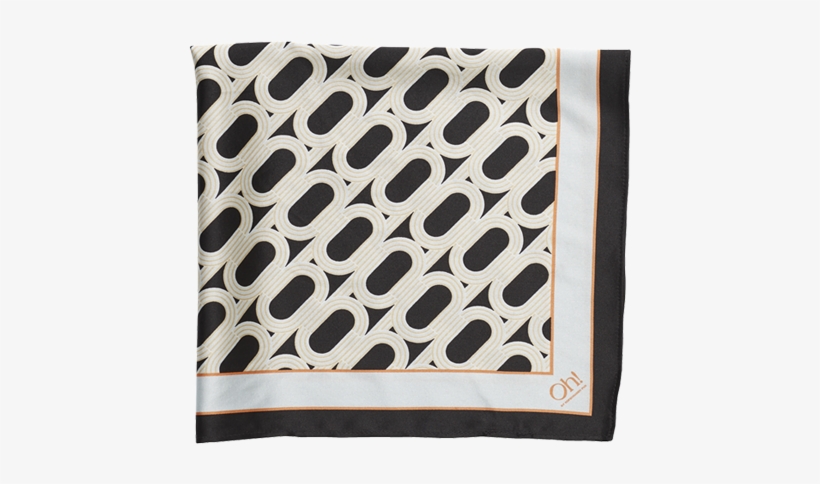 Franklin Scarf Small Black - Throw Pillow, transparent png