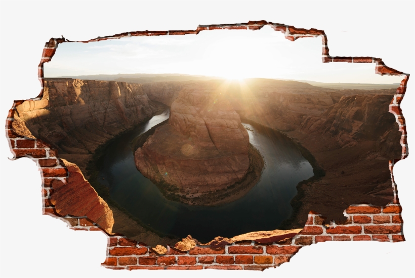 Zapwalls Decals Breaking Wall Horses Shoe Bend Grand - Grand Canyon National Park, transparent png
