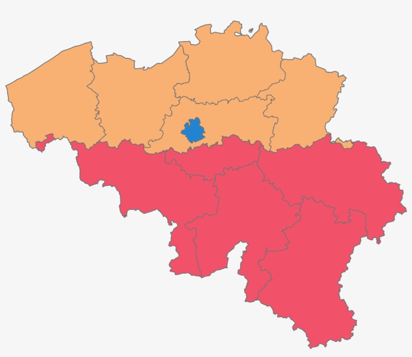 Provinces Of Belgium - Belgium Federal Map, transparent png