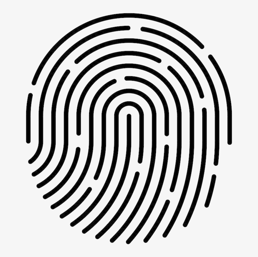 Be Unique - Transparent Finger Print Vector, transparent png