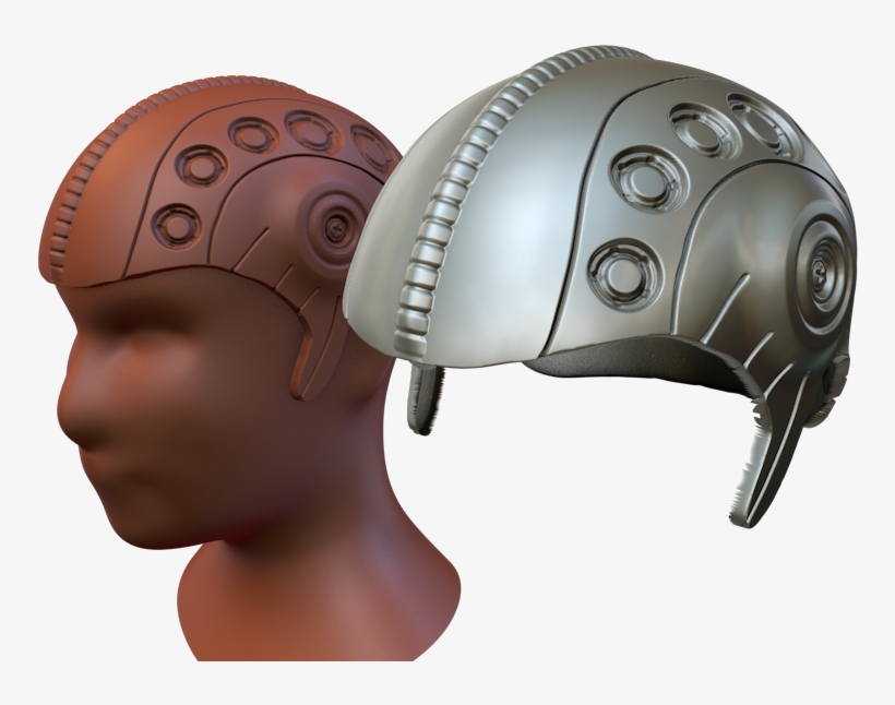 Helmet Extracted From Layer 1 Of Head Bust - Gadget, transparent png