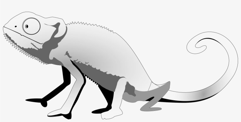 Big Image - Cute Black And White Lizards, transparent png