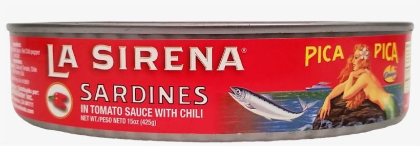 La Sirena Sardine Hot Tomate Sauce Oval 15 Oz - Sirena Sardines, transparent png