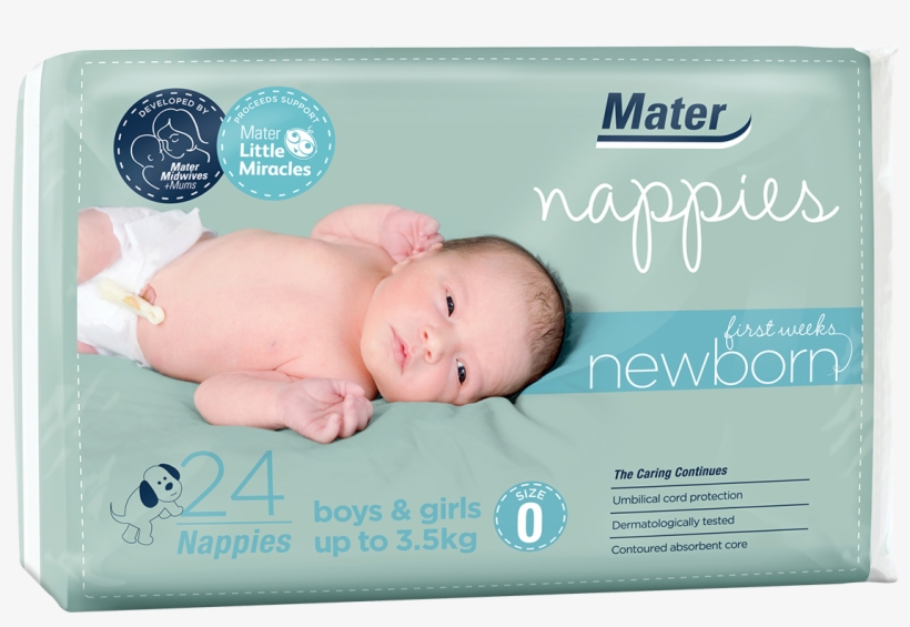 Newborn First Weeks Nappies 24 Pack, transparent png