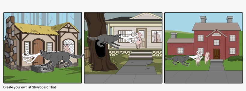 Three Little Pigs - Cartoon, transparent png