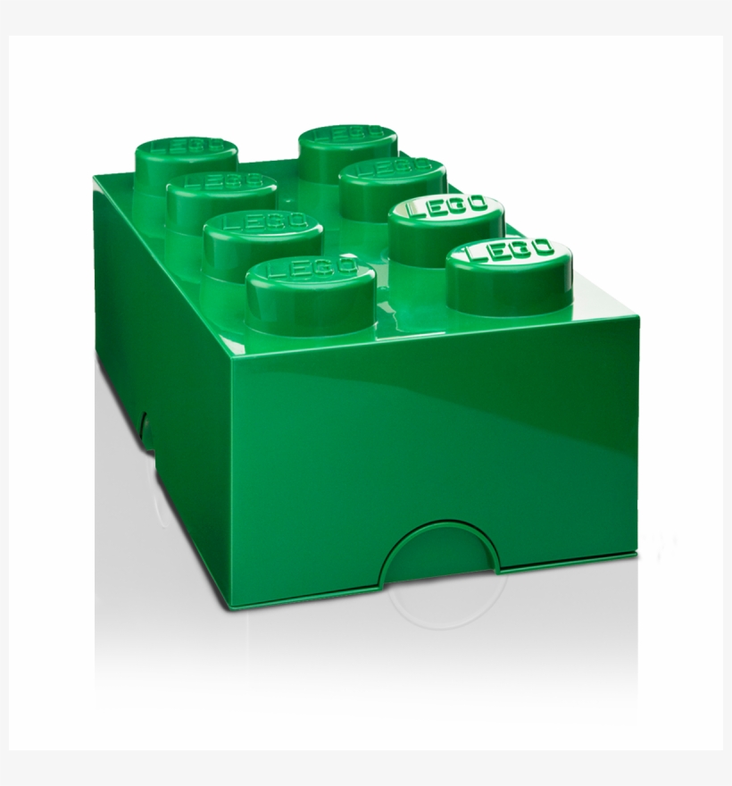 Storage Bricks 8 X- Large Yellow - Green Lego Brick, transparent png