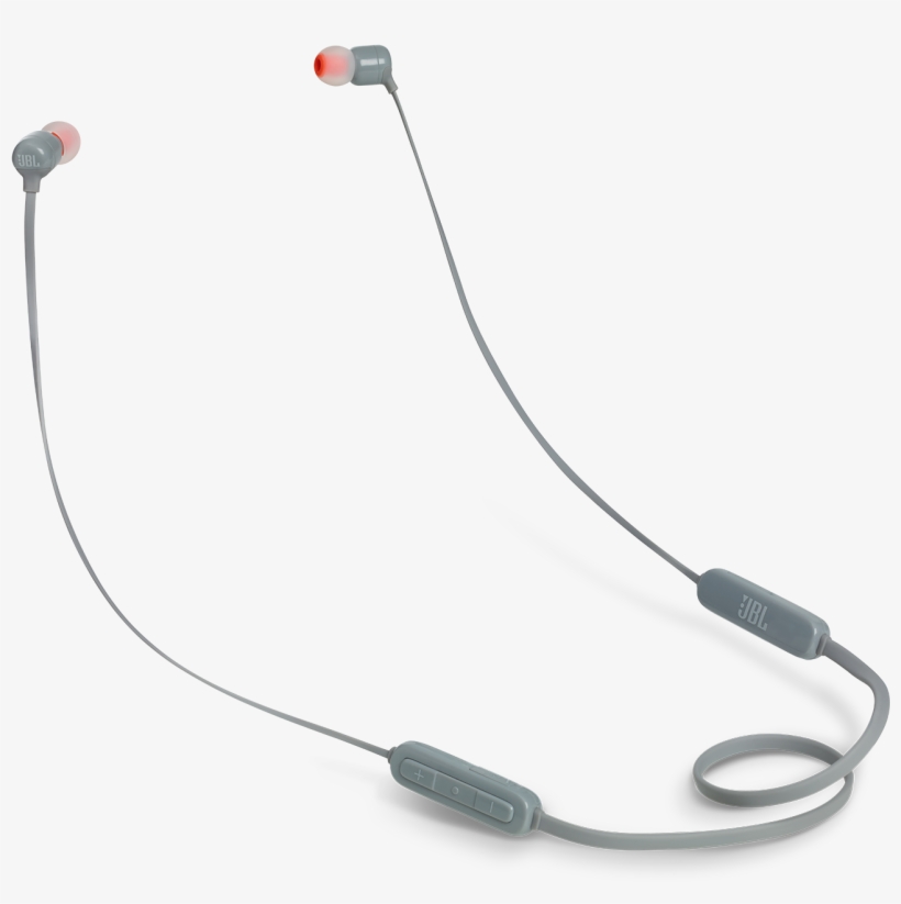 Jbl T110bt Wireless In Ear Headphone Grey, transparent png